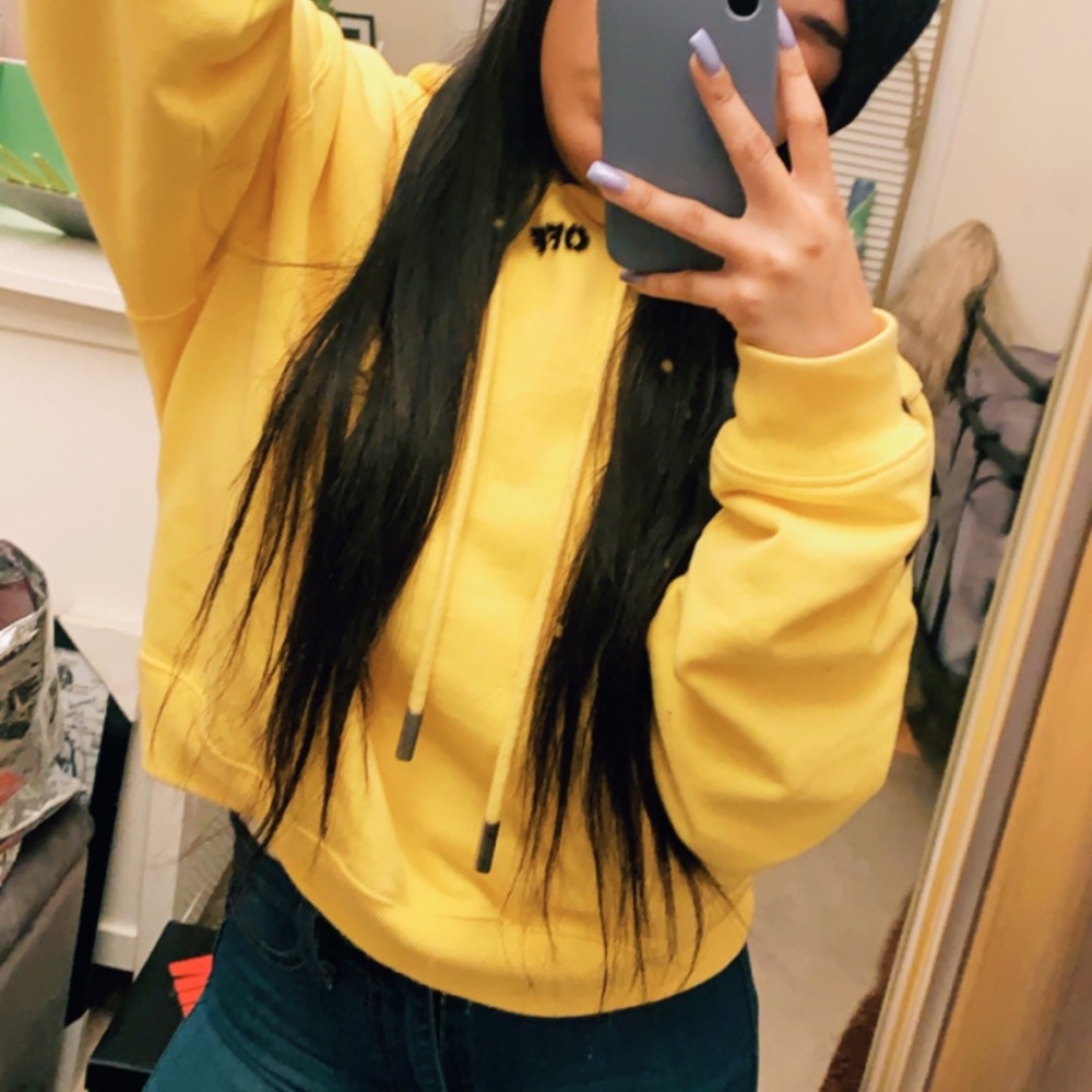 Off-White Arrow Cropped Hoodie